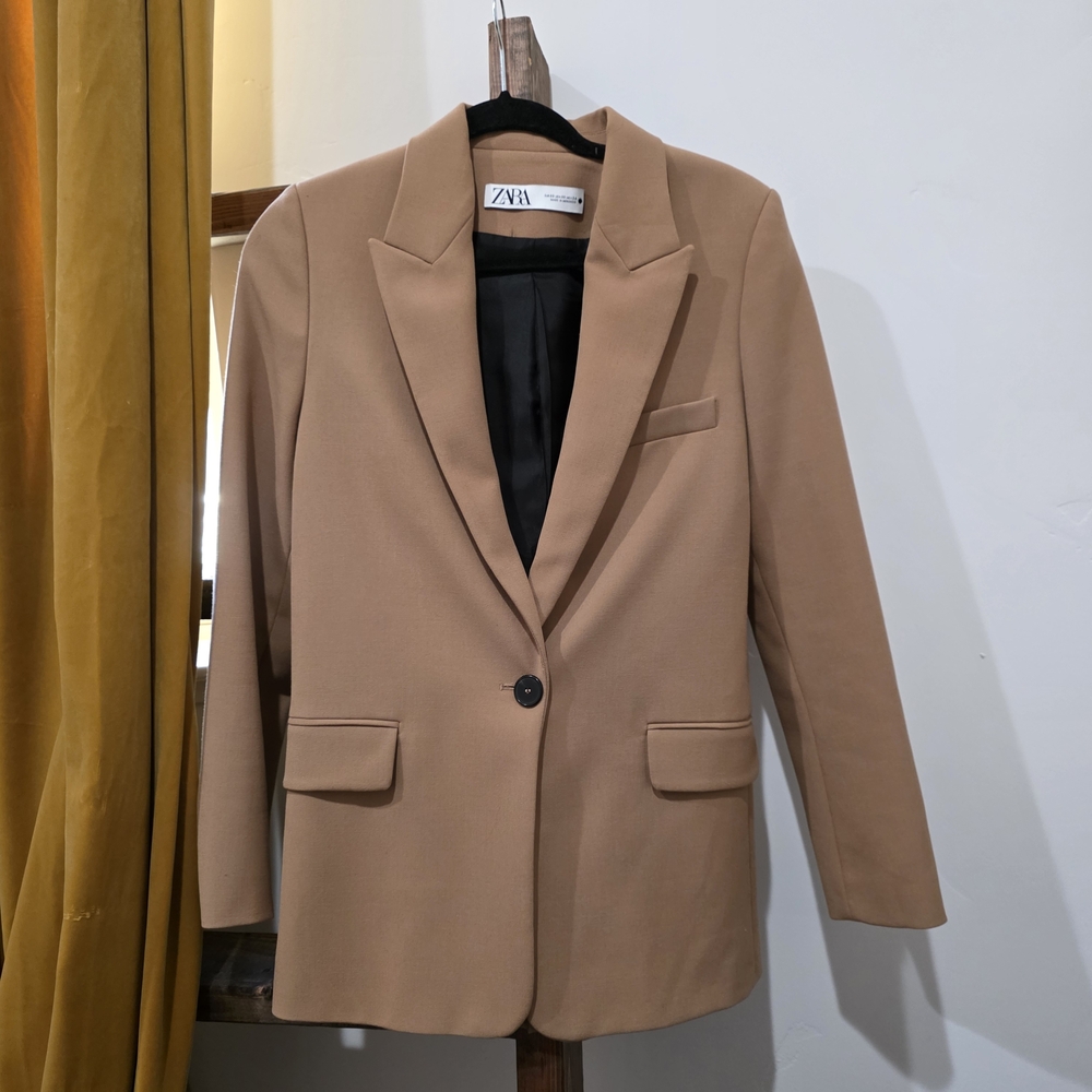 Zara Women's Classic Camel Blazer
